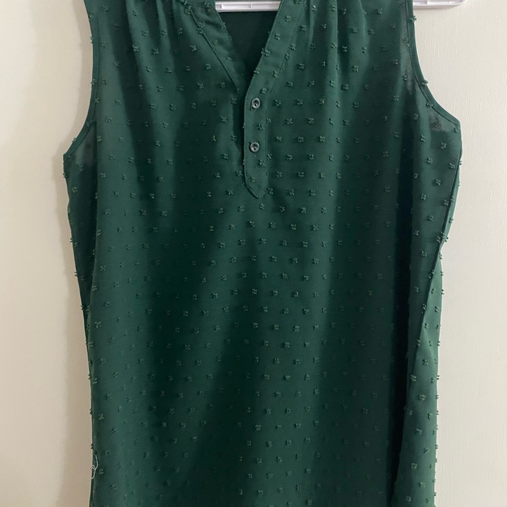 Women’s Green Sleeveless Shirt